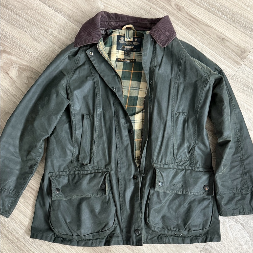 Barbour Women's Green Waxed Jacket
